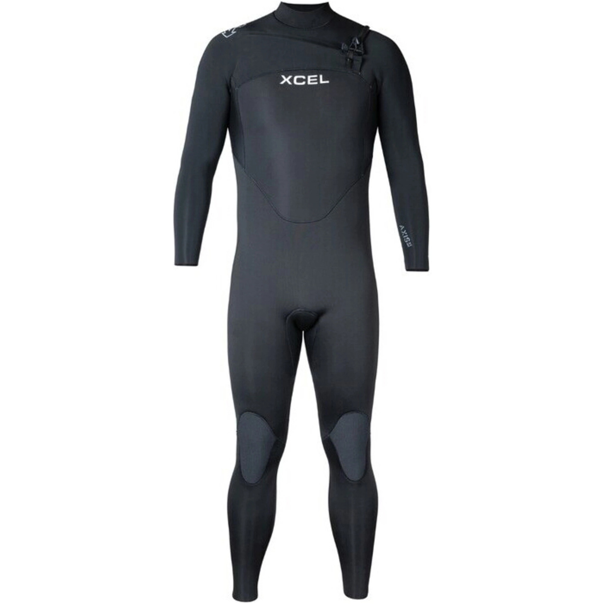 2026 XCEL Männer Axis 3/2mm Brustreißverschluss Neoprenanzug MN32ZAX4 - Black